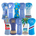 Retro Stripe Knit Pom Pom Headcover