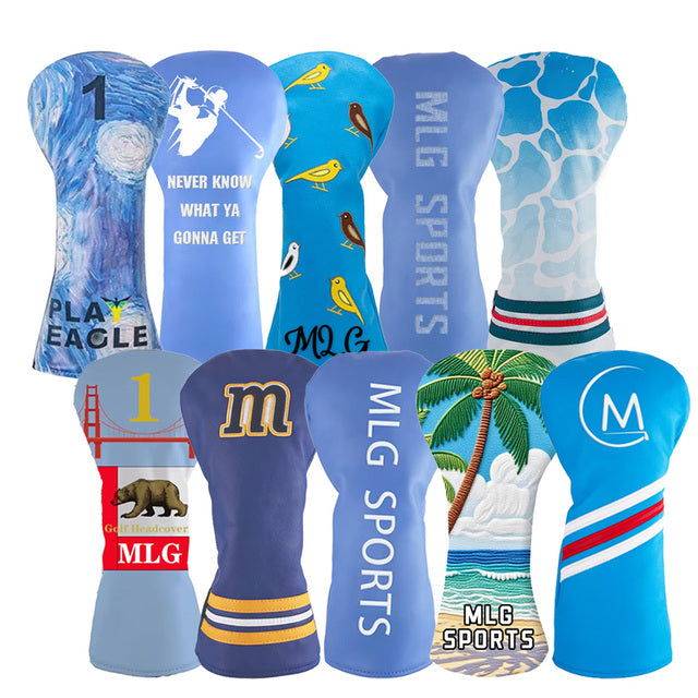 Retro Stripe Knit Pom Pom Headcover